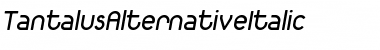 TantalusAlternativeItalic Regular Font
