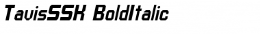 TavisSSK BoldItalic Font