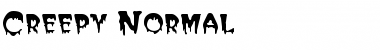 Creepy Normal Font