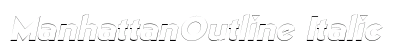 ManhattanOutline Italic preview