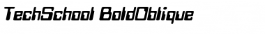 TechSchool BoldOblique Font