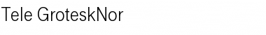 Tele-GroteskNor Regular Font