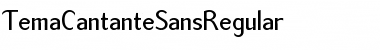 Download TemaCantanteSansRegular Font