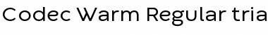Download Codec Warm Trial Font
