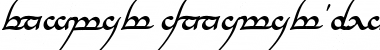 Tengwar Annatar Bold Italic Font