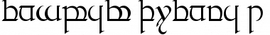 Tengwar Quenya-1 Regular Font