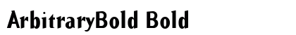 ArbitraryBold Bold preview