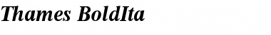 Thames-BoldIta Regular Font