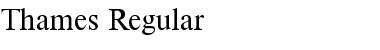 Thames-Regular Regular Font