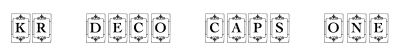 KR Deco Caps One Regular preview