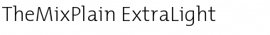 TheMixPlain-ExtraLight Extra Light Font