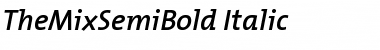 Download TheMixSemiBold-Italic Font