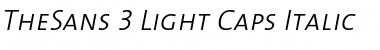 TheSans Light Italic Font