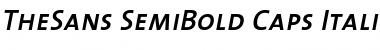 The Sans Semi Bold- SemiBold Italic Font