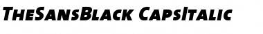 TheSansBlack-CapsItalic Regular Font