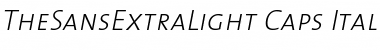 The Sans Extra Light- Italic Font