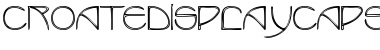 CroateDisplayCaps Regular Font