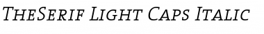 The Serif Light- Bold Italic Font