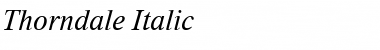 Thorndale Italic Font
