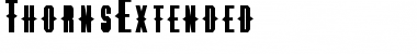 ThornsExtended Regular Font