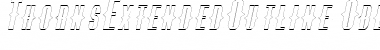 ThornsExtendedOutline Oblique Font