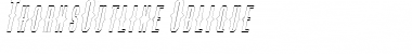 ThornsOutline Oblique Font
