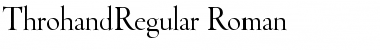 ThrohandRegular Regular Font