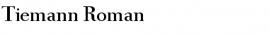 Tiemann Roman Font