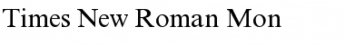 Times New Roman Mon Font