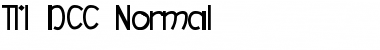 TM DCC Normal Font