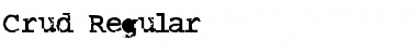 Crud Regular Font