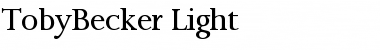 Download TobyBecker-Light Font Download TobyBecker-Light Font