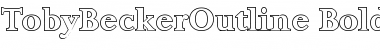 Download TobyBeckerOutline Font Download TobyBeckerOutline Font
