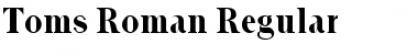 Toms Roman Regular Font