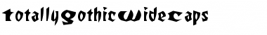 TotallyGothicWideCaps Regular Font