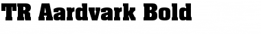 TR Aardvark Bold Font