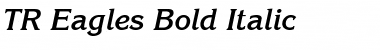 TR Eagles Bold Italic Font