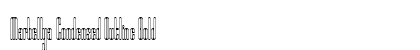 Marbellya Condensed Outline Bold preview