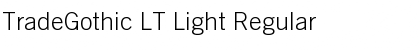 TradeGothic LT Light Font