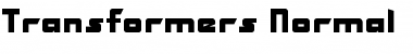 Transformers Normal Font