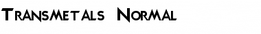 Transmetals Normal Font