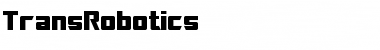 TransRobotics Regular Font