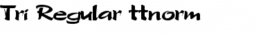 Tri Regular Font