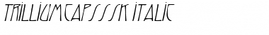 TrilliumCapsSSK Italic Font