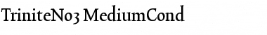 TriniteNo3 Medium Font