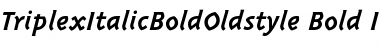 Download TriplexItalicBoldOldstyle Font