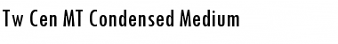 Tw Cen MT Condensed Font