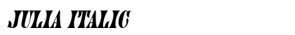 Julia Italic preview