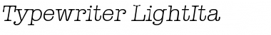 Typewriter-LightIta Regular Font