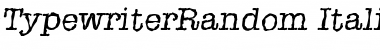 Download TypewriterRandom Font
